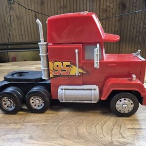 Disney Pixar Cars Mack Red Tractor Toy Lights And Sounds Collectible